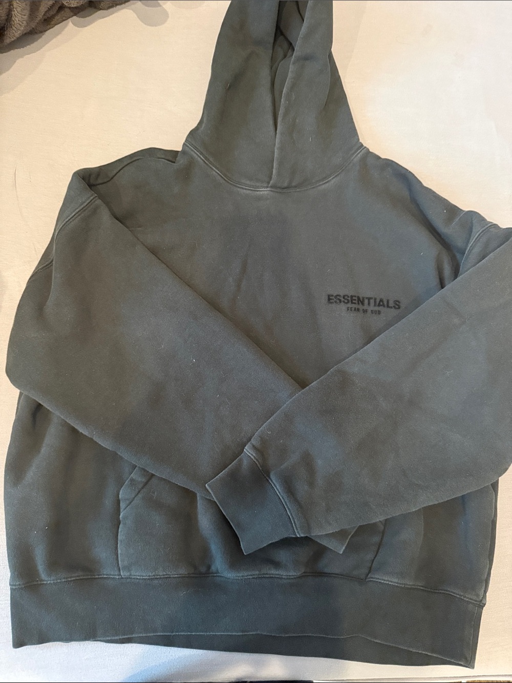 Essentials Men’s Hoodie in Dark Olive Green